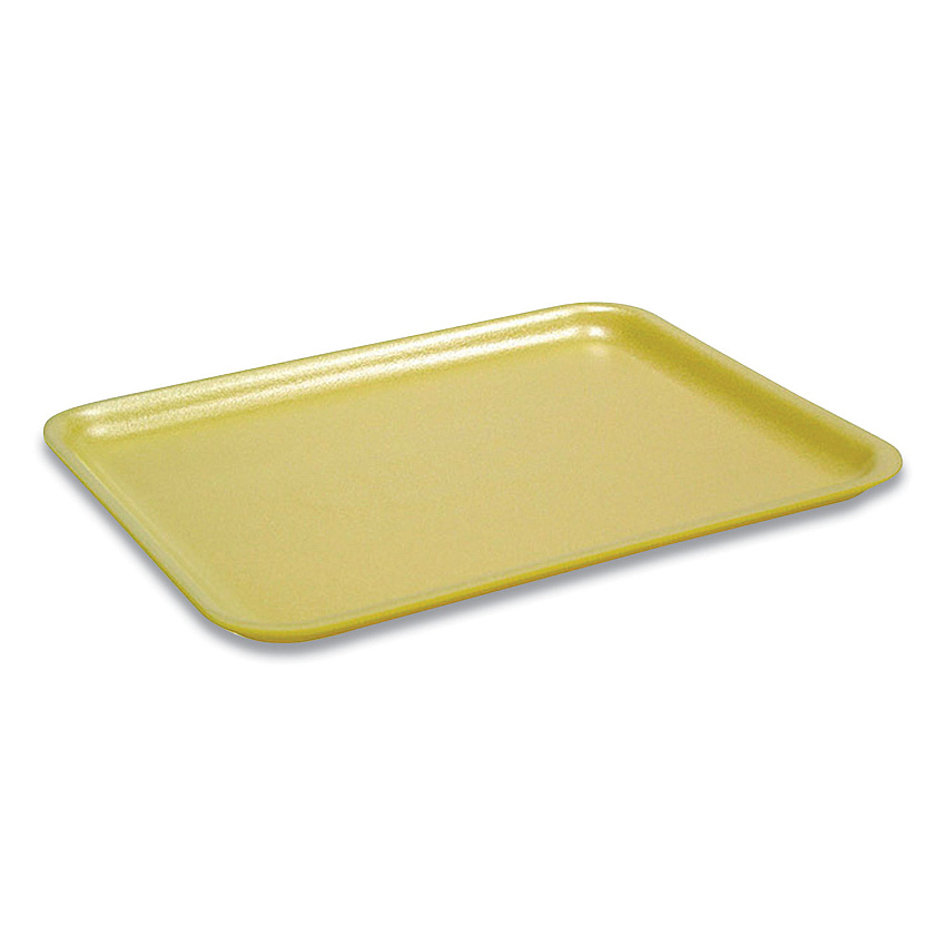 Pactiv Supermarket Tray, #17S, 8.4 x 4.5 x 0.7, Yellow, Foam, 1,000/Carton (51P317S)