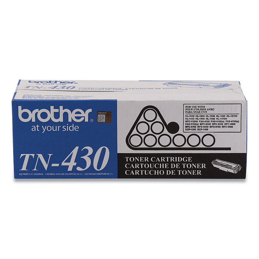 Brother TN430 Toner, 3,000 Page-Yield, Black