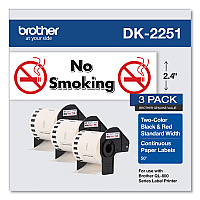 Brother Continuous Paper Label Tape, 2.44