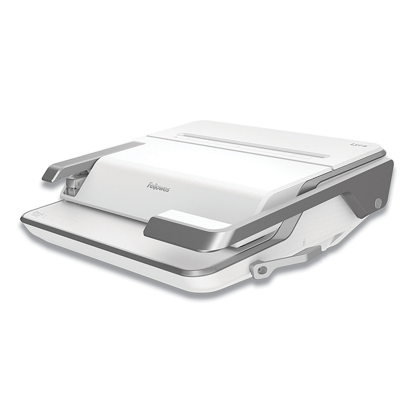 Fellowes Lyra 3-in-1 Binding Center, 300 Sheets, 16.63 x 15.62 x 6.03, White/Gray (5603001)