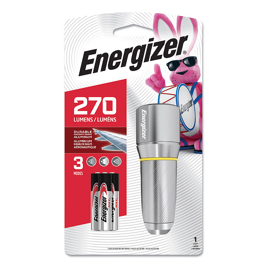 Energizer Vision HD, 3 AAA Batteries (Included), Silver (EPMHH32E)