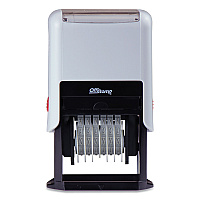 Offistamp Numberer, Pre-Inked/Re-Inkable, 6 Bands, 1.88 x 0.25, Black (034525)