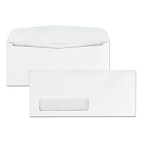 Quality Park Park Ridge Embossed Executive Envelope, Address Window, #10, Commercial Flap, Gummed Closure, 4.13 x 9.5, White, 500/Box (21330)