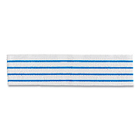 Rubbermaid Disposable Microfiber Pad, 4.75 x 19, White/Blue Stripes, 50/Pack, 3 Packs/Carton (2134282)