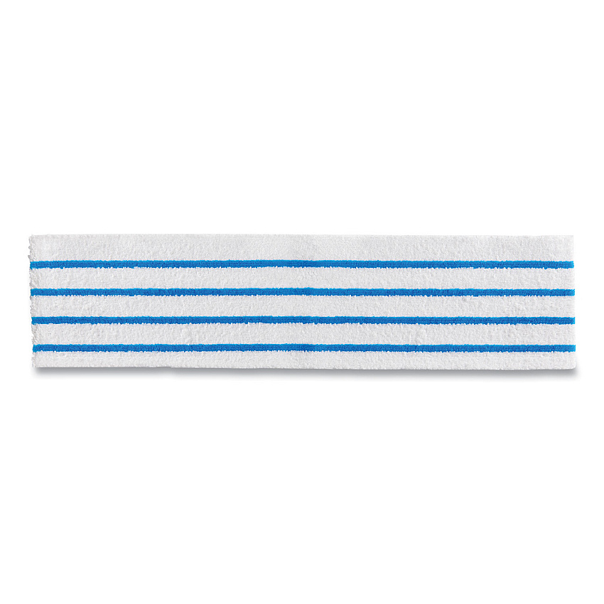 Rubbermaid Disposable Microfiber Pad, 4.75 x 19, White/Blue Stripes, 50/Pack, 3 Packs/Carton (2134282)