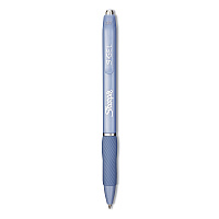 Sharpie S-Gel Fashion Barrel Gel Pen, Retractable, Medium 0.7 mm, Black Ink, Frost Blue Barrel, Dozen (2126232)