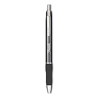 Sharpie S-Gel Premium Metal Barrel Gel Pen, Retractable, Medium 0.7 mm, Black Ink, Gun Metal Gray Barrel, Dozen (2147528)