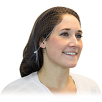 22 In. Lightweight Polyester Hairnet White, Case Of 1440 (MN-22-1440/W)