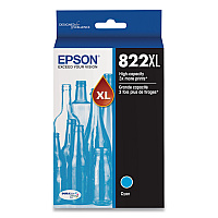Epson T822XL220-S (T822XL) DURABrite Ultra High-Yield Ink, 1,100 Page-Yield, Cyan