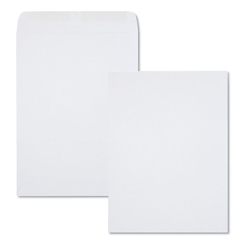 Quality Park Catalog Envelope, 28 lb Bond Weight Kraft, #10 1/2, Square Flap, Gummed Closure, 9 x 12, Executive Gray, 250/Box (41487)