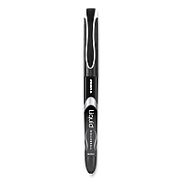 Zebra Liquid Ink Roller Ball Pen, Stick, Extra-Fine 0.5 mm, Black Ink, Black/Silver Barrel, 12/Pack (44410)