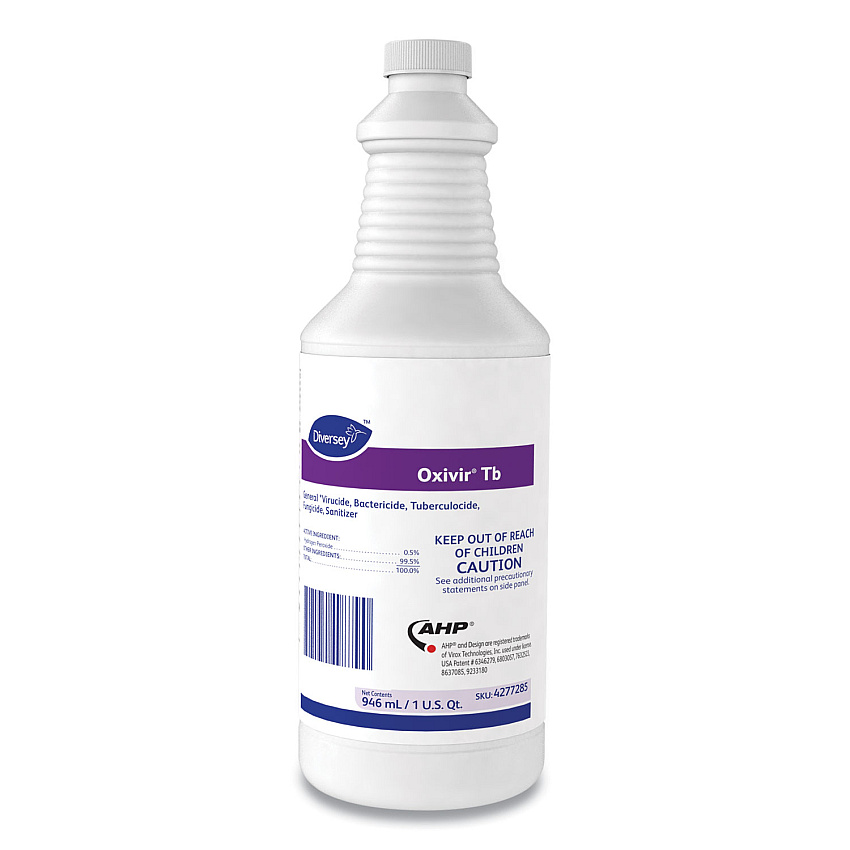 Diversey Oxivir TB One-Step Disinfectant Cleaner, Liquid, 32 oz (4277285EA)