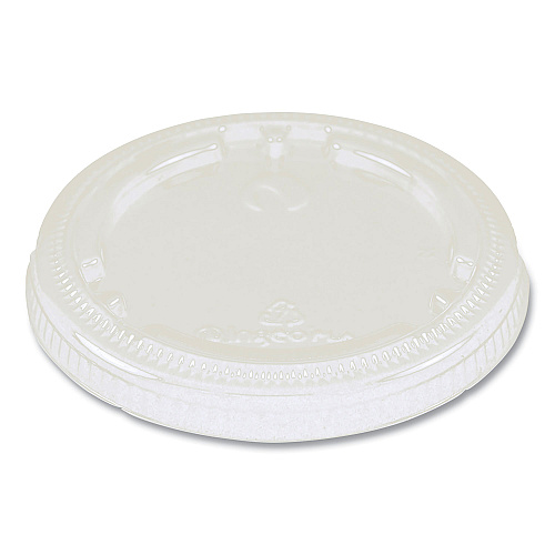 World Centric PLA Lids for Fiber Cups, 3.1" Diameter x 0.4"h, Clear, Plastic, 1,000/Carton (CPLCS9F)