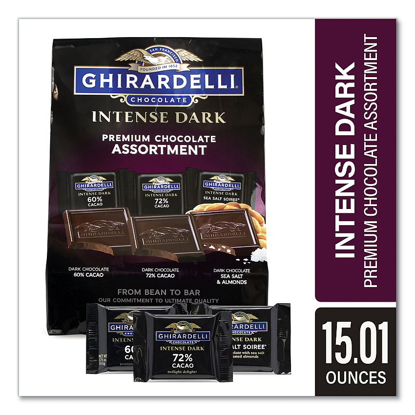 Ghirardelli Intense Dark Chocolate Premium Collection, 15.01 oz Bag (22001102)