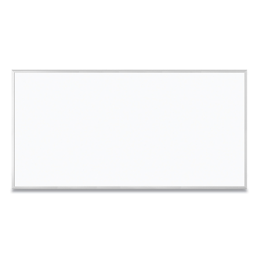 U Brands Magnetic Dry Erase Board with Aluminum Frame, 95 x 47, White Surface, Silver Frame (2891U0001)