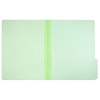 AbilityOne 7530002868570, SKILCRAFT Pressboard File Folder, 1/3-Cut Tabs: Assorted, Letter Size, 1" Expansion, Light Green, 100/Box