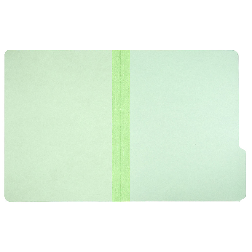 AbilityOne 7530002868570, SKILCRAFT Pressboard File Folder, 1/3-Cut Tabs: Assorted, Letter Size, 1" Expansion, Light Green, 100/Box