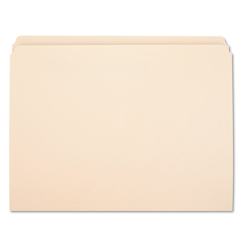 AbilityOne 7530002910098, SKILCRAFT Manila File Folder, Straight Tabs, Letter Size, 0.75" Expansion, Manila, 100/Box