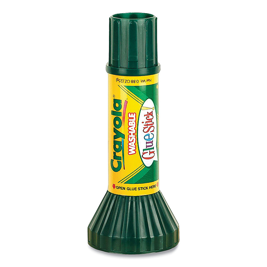 Crayola Washable Glue Stick, 0.88 oz, Dries Clear, 12/Pack (561135)