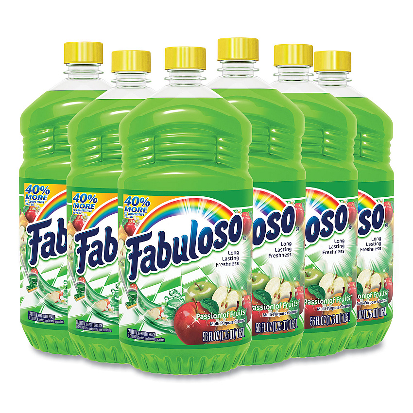 Fabuloso&reg; Multi-use Cleaner, Passion Fruit, 56 oz., 6 Bottles (53043)
