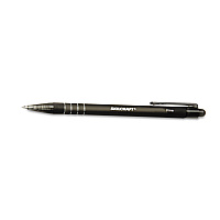 AbilityOne 7520014220315, SKILCRAFT Clean Click Ballpoint Pen, Retractable, Fine 0.7 mm, Black Ink, Black Barrel, Dozen