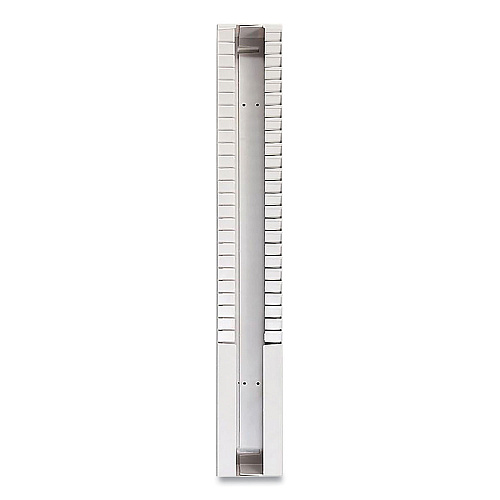 Pyramid Time Card Rack, 25 Pockets, Plastic, Light Gray (4003)