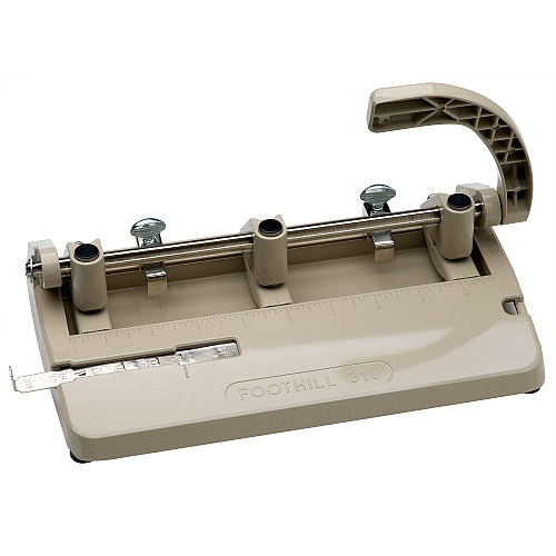AbilityOne 7520014316251, SKILCRAFT Heavy-Duty Three-Hole Punch, 13/32" Holes, 28-Sheet, Black