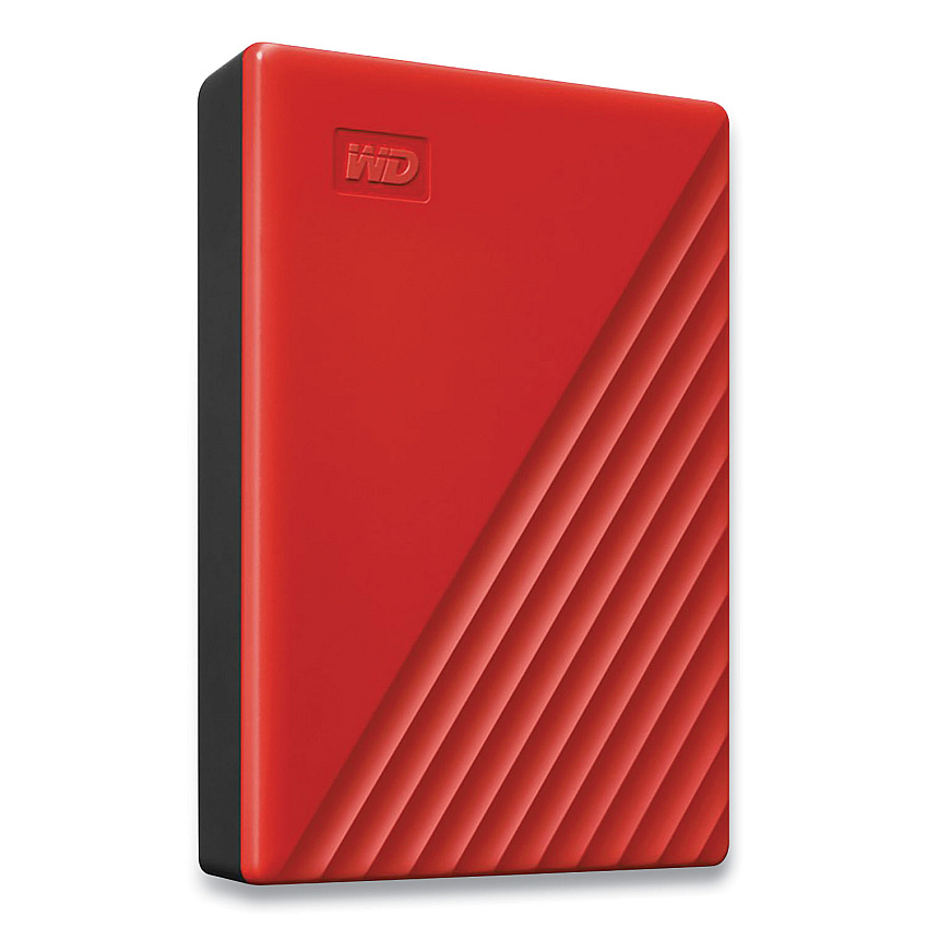 WD MY PASSPORT External Hard Drive, 4 TB, USB 3.2, Red (BPKJ0040BRD)