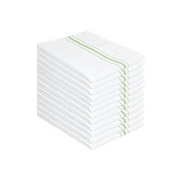 Mariposa Bistro Napkin 18x22 Green Stripe - Pack Of 12 (BISTRO-GRN)