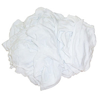New Washed And Bleached T-shirt Knits, Various Constructions, Bulk, White, 5 Lbs/cs, 5lb Box (480-05)