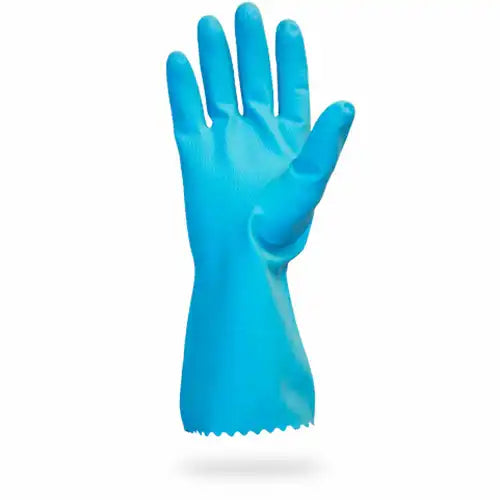 Safety Zone Flock Lined Latex 18 Mil Gloves, Blue Xl, 12 Pairs (GRFL-XL-1S)