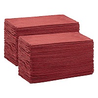 Messy Mechanic Shop Towels 100 Pack 12x14 Red, Bag Of 100 (PNP-SHOP-100-RD)