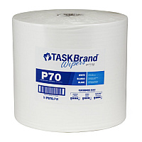 Taskbrand P70 Premium Series Wiper, Hydrospun, White, 12x12, Medium Duty, Roll, 870/rl - Case Of 900 (N-P070JPW)
