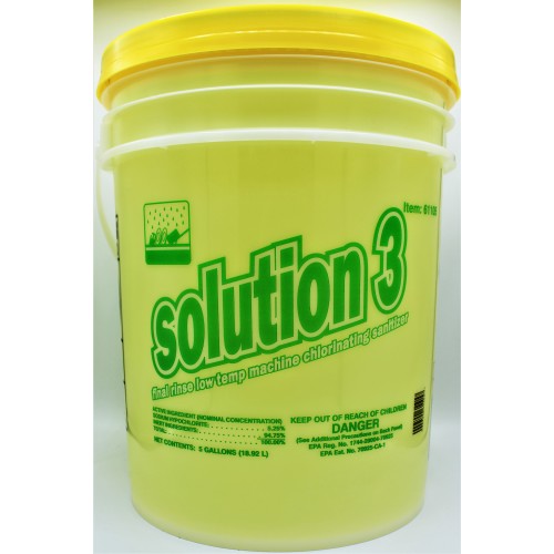 Solution 3 Chlorinating Sanitizer, 5 Gallon, Each, 1 Each (61105)