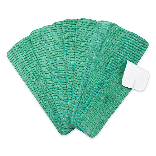 Scrubbing Wet Flat Mop - 24", Green, Pack Of 12 (PNP-M800024G)