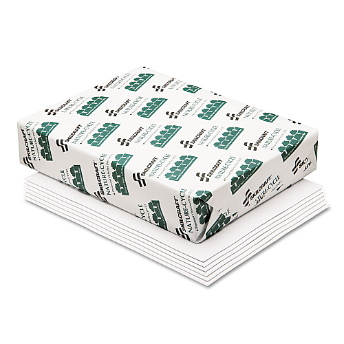 AbilityOne 7530015038441, SKILCRAFT CL-Free Copy Paper, 92 Bright, 20 lb Bond Weight, 8.5 x 11, White, 500 Sheets/Ream, 10 Reams/Carton