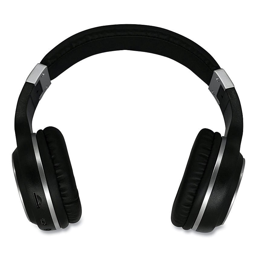 Morpheus 360 SERENITY Stereo Wireless Headphones with Microphone, 3 ft Cord, Black/Silver (HP5500B)