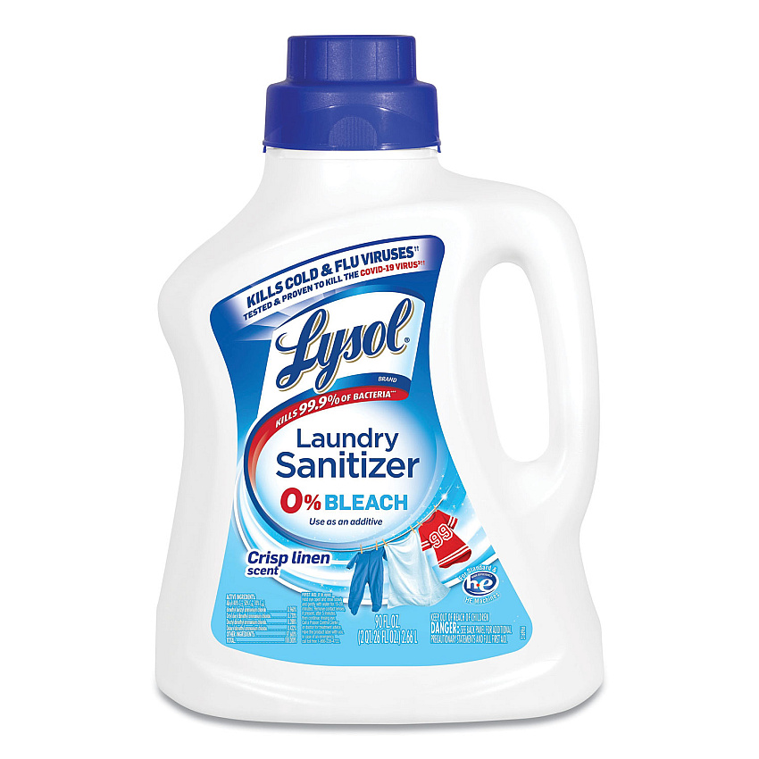Lysol&reg; Laundry Sanitizer, Crisp Linen, 90 oz. Bottle (95872EA)