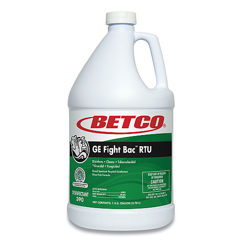 Betco GE Fight Bac RTU Disinfectant, Fresh Scent, 1 gal Bottle, 4/Carton (3900400)