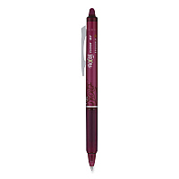 Pilot FriXion Clicker Erasable Gel Pen, Retractable, Fine 0.7 mm, Burgundy Ink, Burgundy Barrel, Dozen (15131)