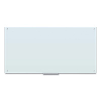 U Brands Glass Dry Erase Board, 70 x 35, White Surface (123U0001)
