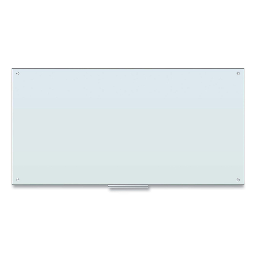 U Brands Glass Dry Erase Board, 70 x 35, White Surface (123U0001)