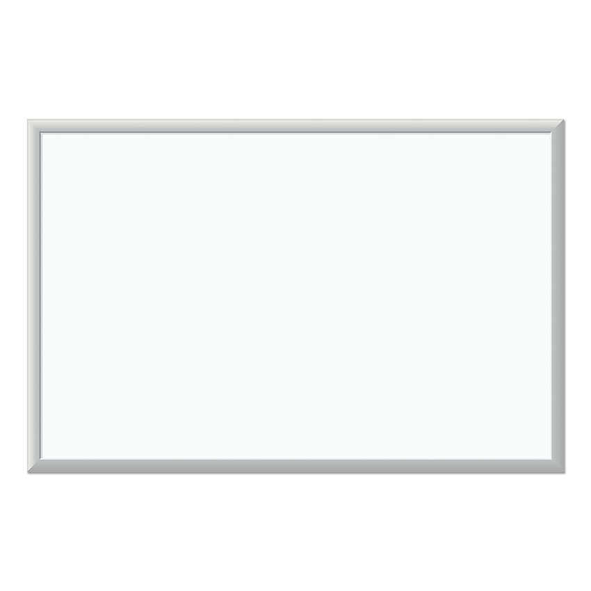 U Brands Melamine Dry Erase Board, 35 x 23, White Surface, Silver Frame (031U0001)