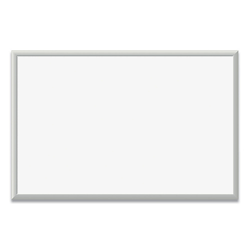 U Brands Magnetic Dry Erase Board with Aluminum Frame, 35 x 23, White Surface, Silver Frame (071U0001)