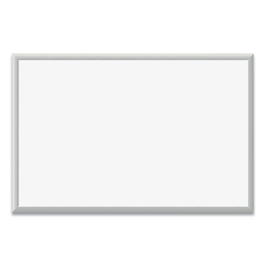 U Brands Magnetic Dry Erase Board with Aluminum Frame, 35 x 23, White Surface, Silver Frame (071U0001)