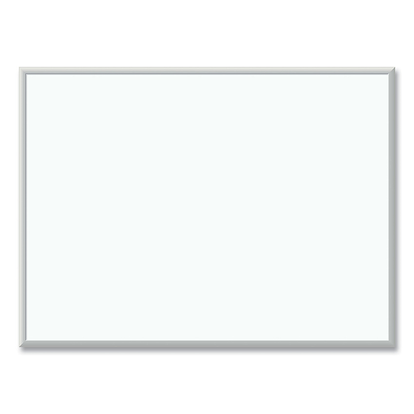 U Brands Melamine Dry Erase Board, 47 x 35, White Surface, Silver Frame (032U0001)