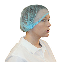 Impact Polypro Bouffant Cap Blue Pleated 21 In., Case Of 1000 (MB-21-B-PLEATED)