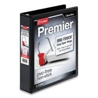 Cardinal Premier Easy Open ClearVue Locking Slant-D Ring Binder, 3