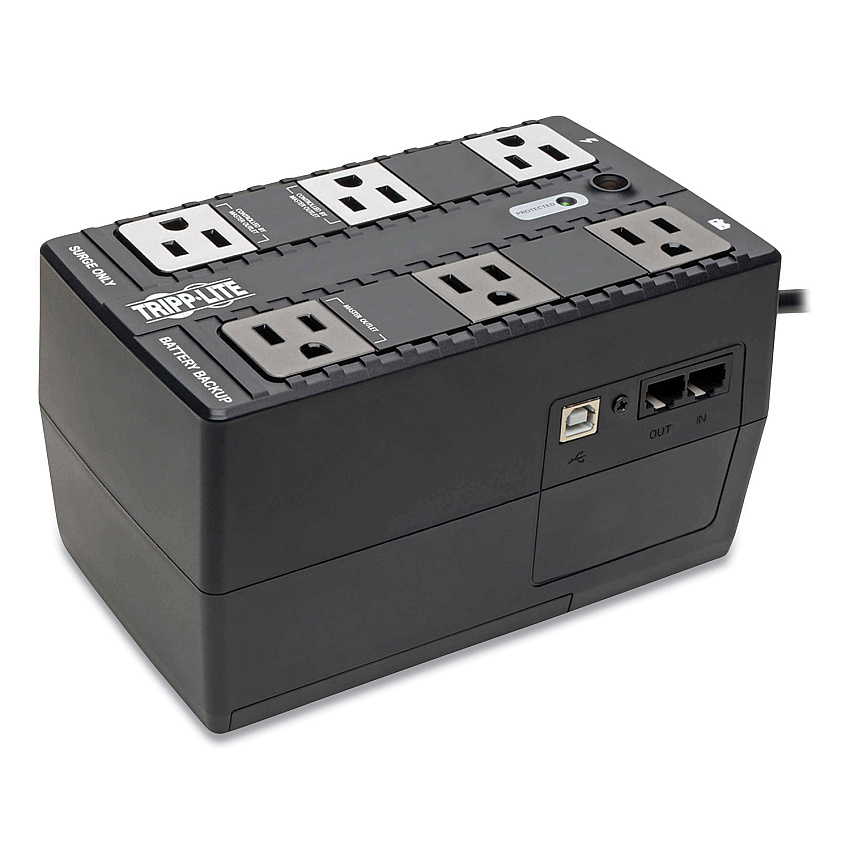 Tripp Lite ECO Series Energy-Saving Standby UPS, 6 Outlets, 350 VA, 316 J (ECO350UPS)