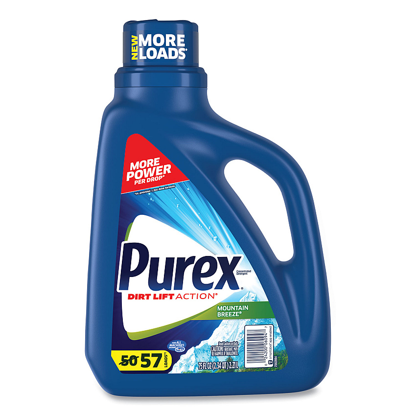 Purex&reg; Liquid Laundry Detergent, 75-oz. Bottle, 6 Bottles (06094CT)